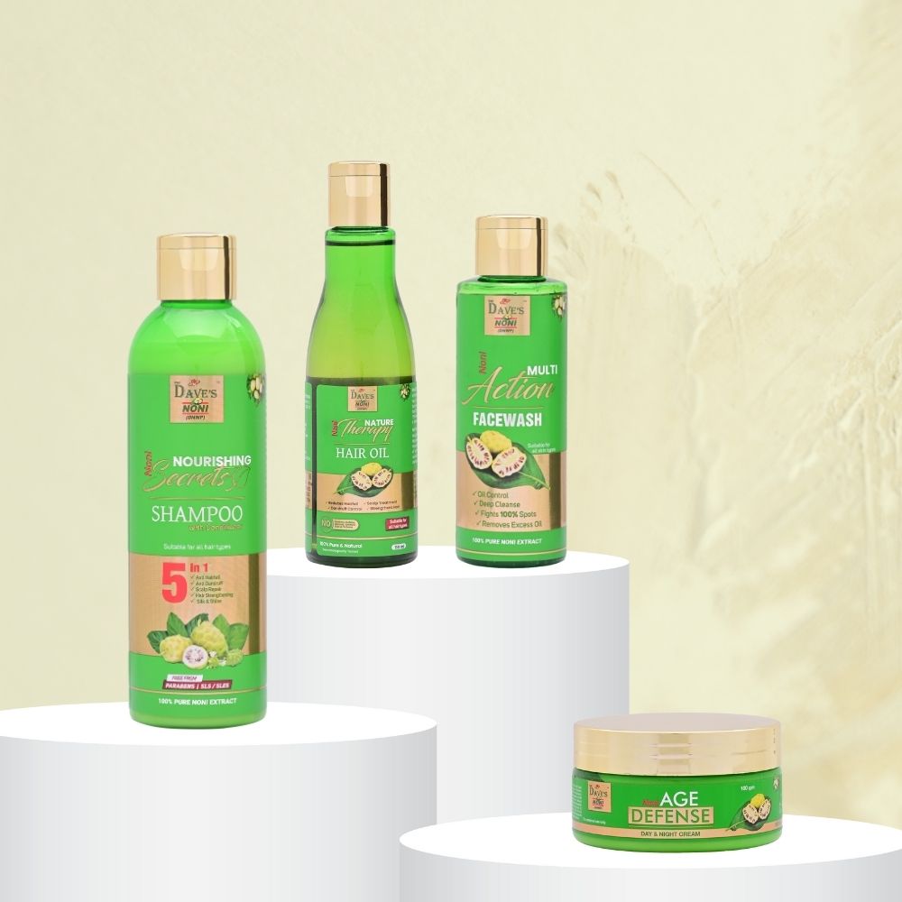 Noni Skincare & Haircare Wellness Combo for Natural Beauty & Healthy Hair