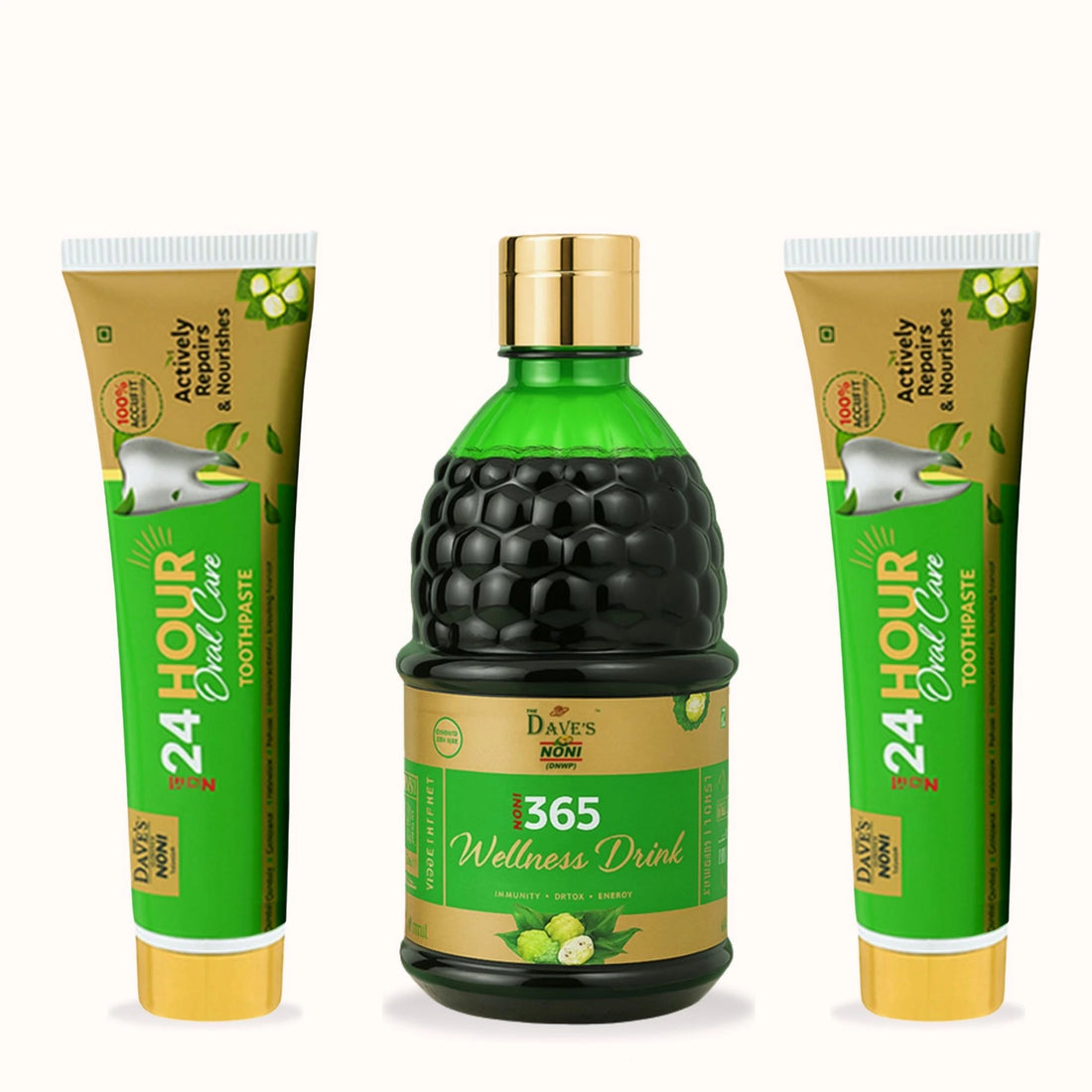 noni 365 wellness juice + noni tooth paste
