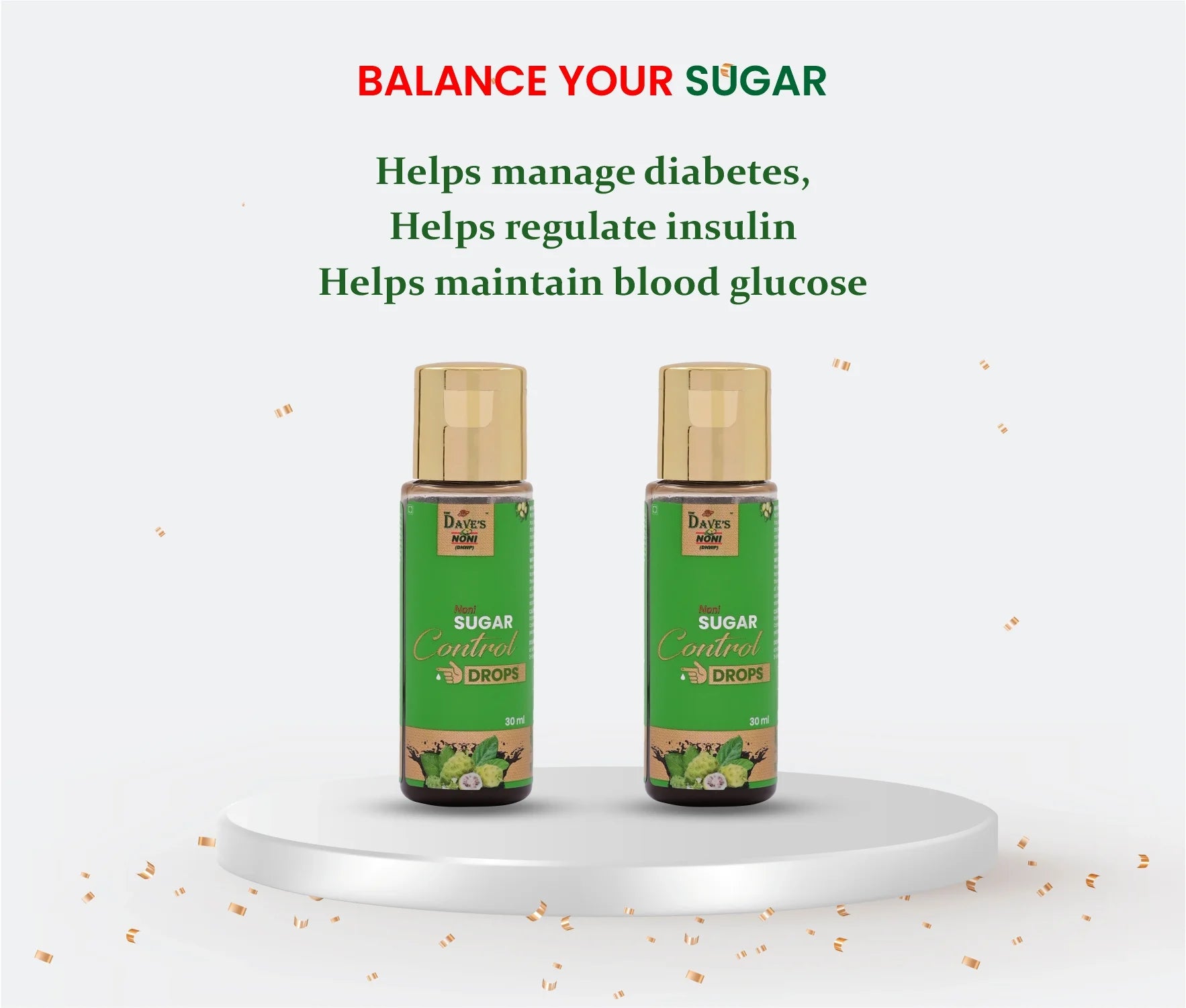 Noni Sugar Control Drops | Best for Diabetes ( Pack of 2 )