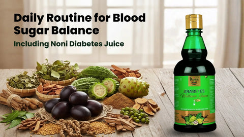 Daily Routine for Blood Sugar Balance: Including Noni Diabetes Juice