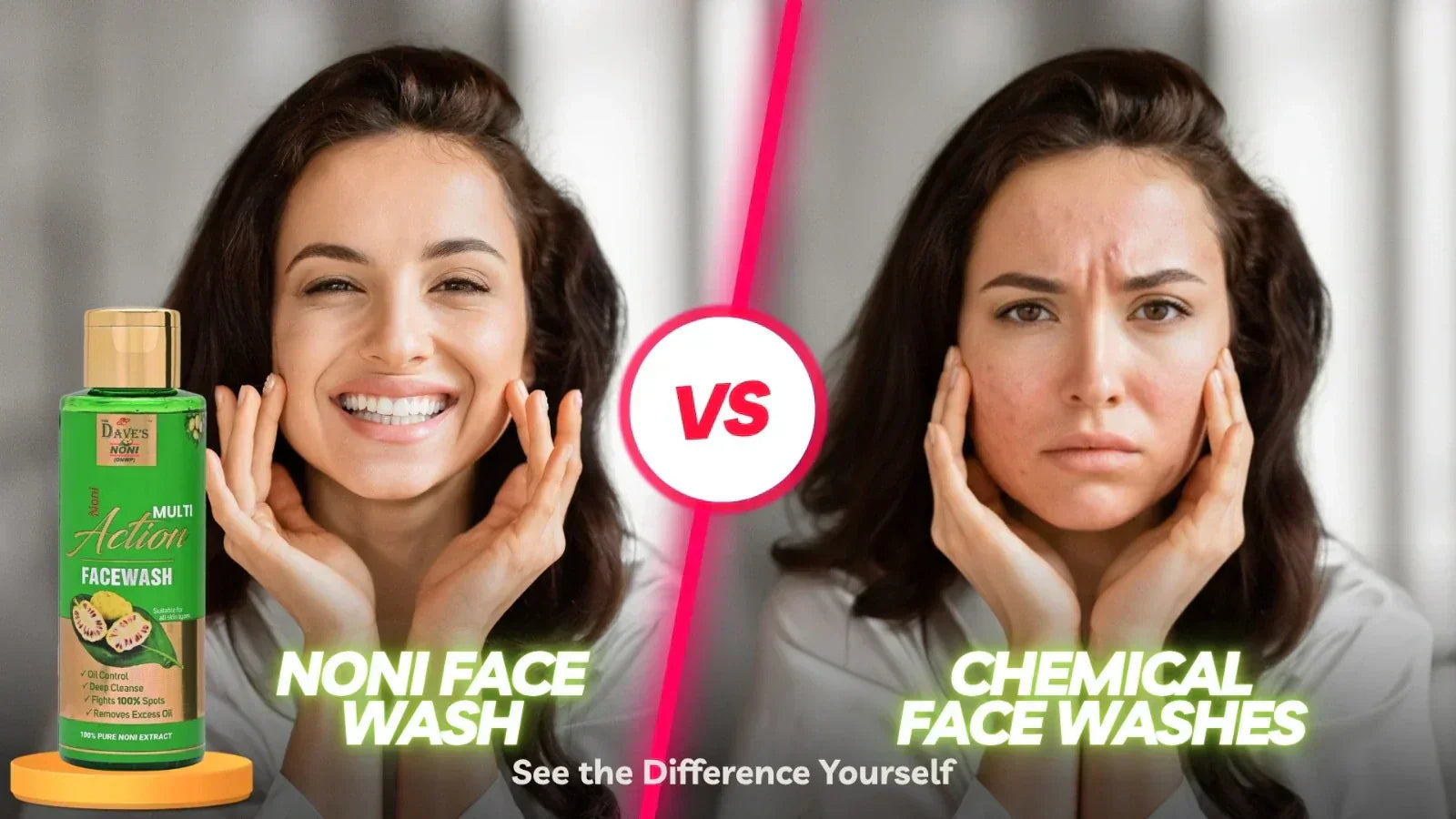 Noni Face Wash vs. Chemical Face Washes 