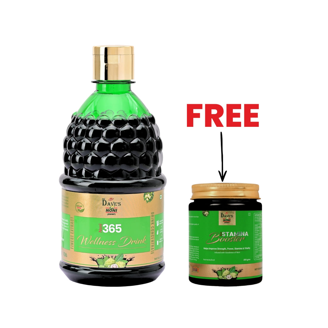 Noni Juice 1 Liter &amp; Stamina Booster 250gm Free