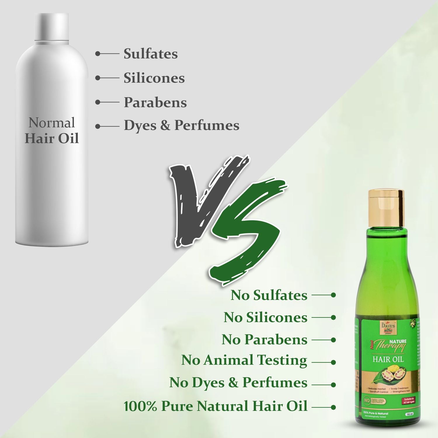 Chemical Free Noni Nature Therapy Hair Oil