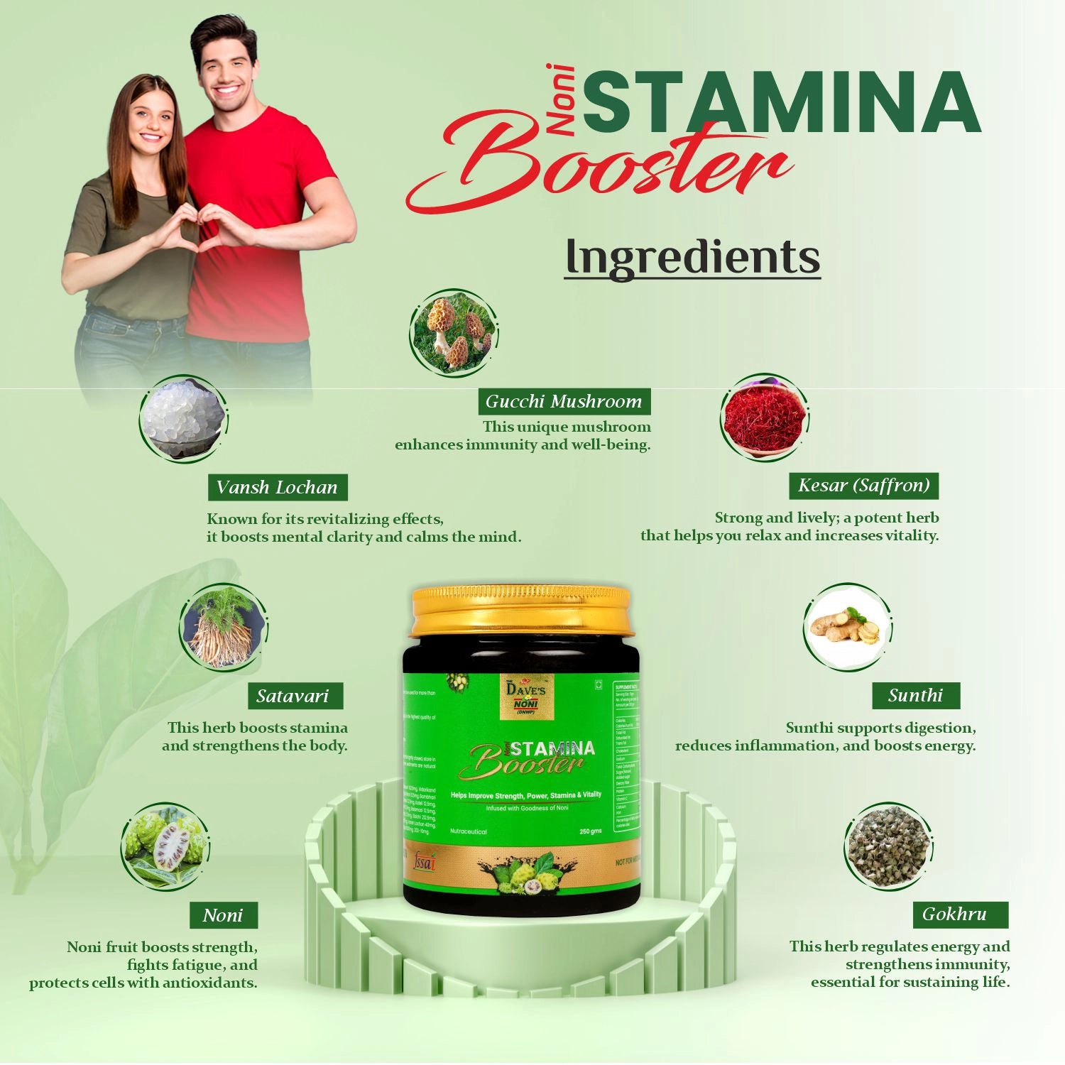 Noni Stamina Booster | Natural Wellness for Men &amp; Women