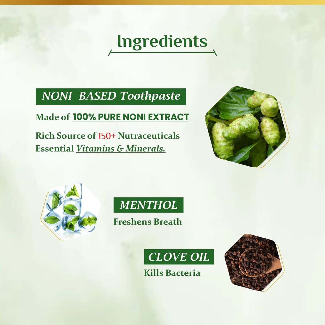 Noni Toothpaste Ingredients