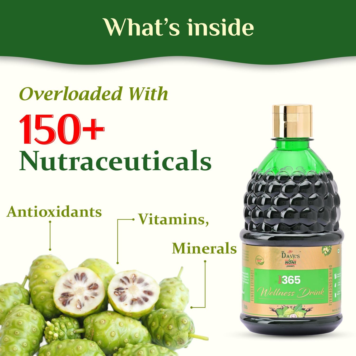 Noni 365 Wellness Drink 500 ML | Noni Juice ( Pack of 2 )