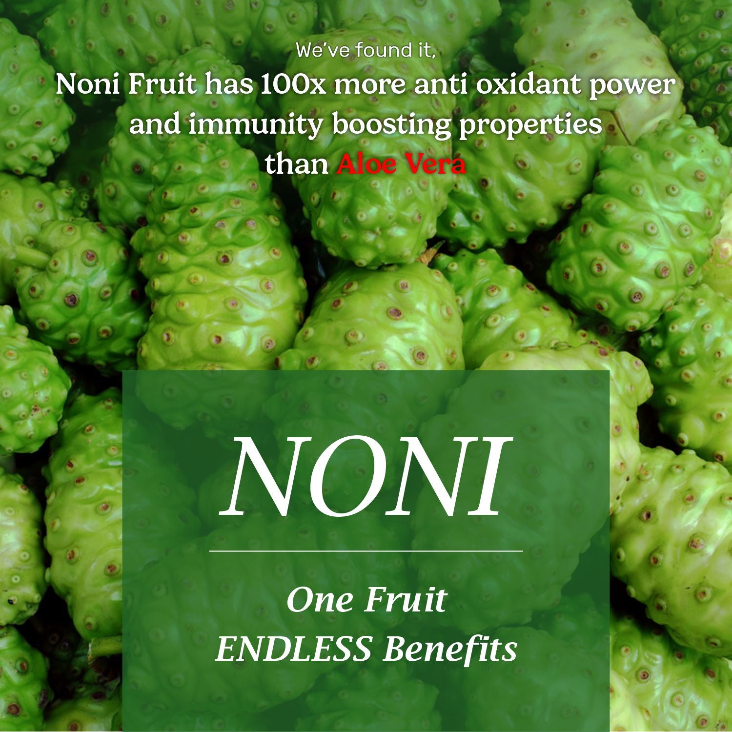 Noni - One Fruit Endless Benefits 
